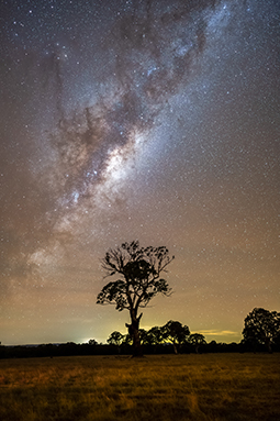 The Milky Way galactic core in May from Redman Farm beside Grampians Paradise Camping and Caravan Parkland